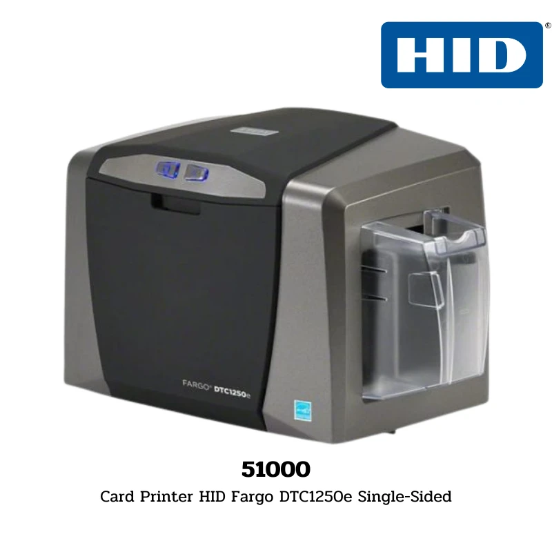 (51000) Card Printer HID Fargo DTC1250e Single-Sided