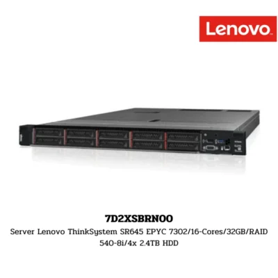 (7D2XSBRN00) Server Lenovo ThinkSystem SR645 EPYC 7302/16-Cores/32GB/RAID 540-8i/4x 2.4TB HDD