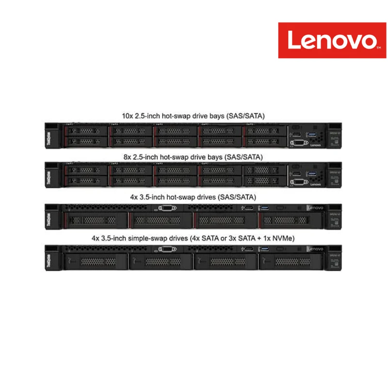 (7DCLSASN00) Server Lenovo ThinkSystem SR250 V3 Xeon E-2468/8-Cores/16GB/480GB SSD(x4)