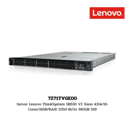 (7Z71TVGE00) Server Lenovo ThinkSystem SR630 V2 Xeon 4314/16-Cores/16GB/RAID 5350-8i/2x 960GB SSD
