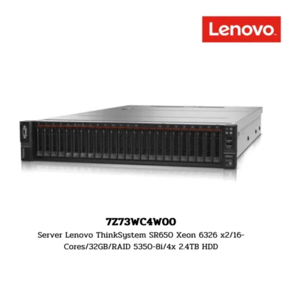 (7Z73WC4W00) Server Lenovo ThinkSystem SR650 Xeon 6326 x2/16-Cores/32GB/RAID 5350-8i/4x 2.4TB HDD