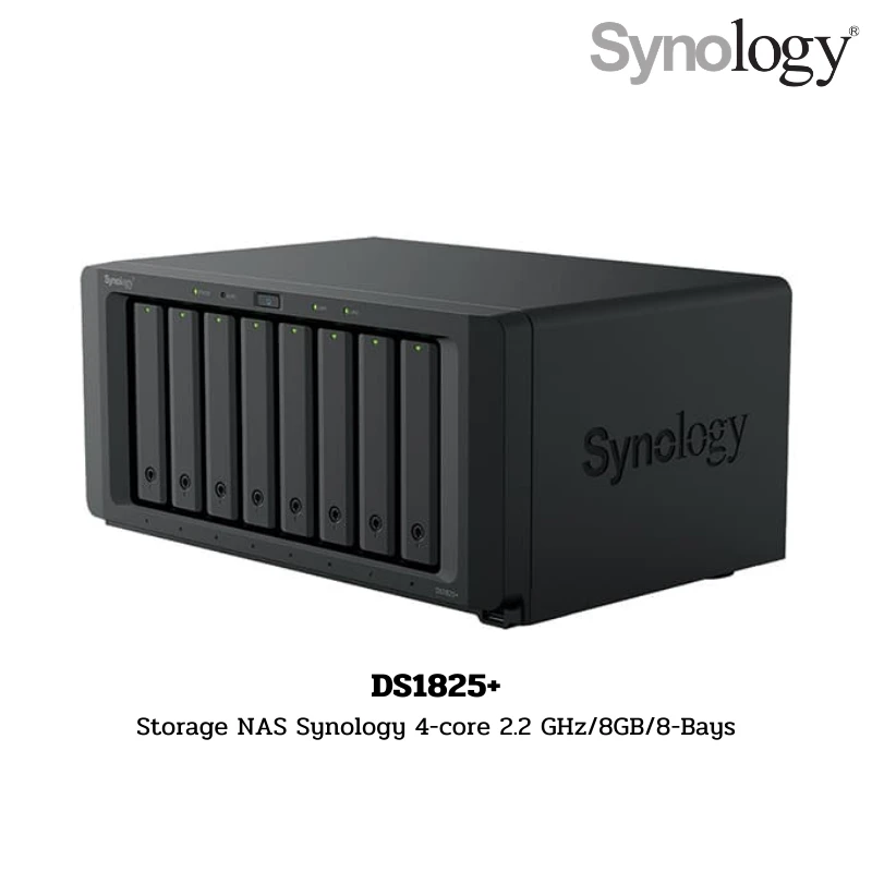 (DS1825+) Storage NAS Synology 4-core 2.2 GHz/8GB/8-Bays