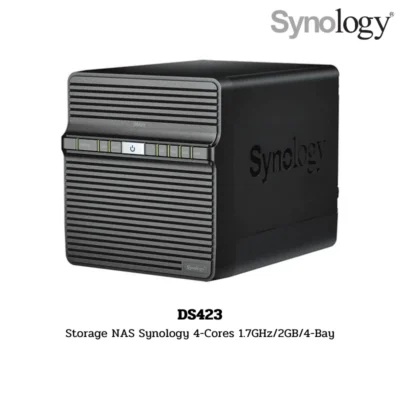 (DS423) Storage NAS Synology 4-Cores 1.7GHz/2GB/4-Bay