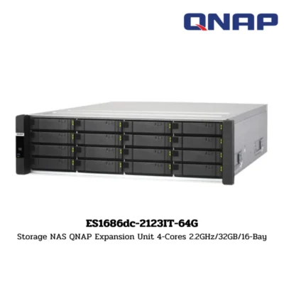 (ES1686dc-2123IT-64G) Storage NAS QNAP Expansion Unit 4-Cores 2.2GHz/32GB/16-Bay