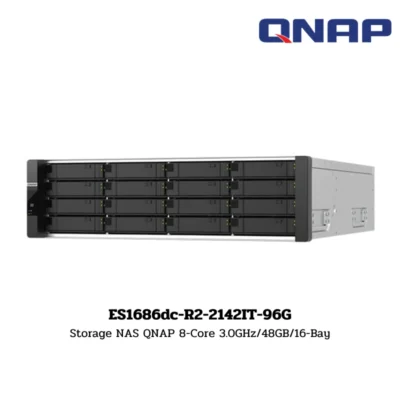 (ES1686dc-R2-2142IT-96G) Storage NAS QNAP 8-Core 3.0GHz/48GB/16-Bay