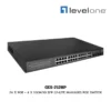 (GES-2128P) Levelone 24 X POE + 4 X 100M/1G SFP L2-LITE MANAGED POE SWITCH