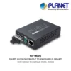 (GT-802S) PLANET 10/100/1000BASE-T TO 1000BASE-LX GIGABIT CONVERTER (SC SINGLE MODE, 20KM)