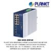 (IGS-1000-8UP4X) PLANET IP30 INDUSTRIAL 8-PORT 10/100/1000T 802.3BT POE + 4-PORT 10G SFP+ ETHERNET SWITCH (360W POE BUDGET, POE USAGE LED, -40 ~75 DEGREES C, DUAL 48~54V DC, SUPPORTS 1G/2. 5G/10G SFP TRANSCEIVERS)
