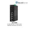 (IGS-2106P) Levelone 4 X GBE POE 30W + 2 X SFP L2-LITE MANAGED INDUSTRIAL POE SWITCH