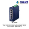(IGS-504PT) PLANET IP30 COMPACT SIZE 4-PORT 10/100/1000T 802.3AT POE + 1-PORT 10/100/1000T GIGABIT ETHERNET SWITCH (-40~75 DEGREES C, DUAL 48~54V DC)