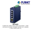 (IGS-510TF) PLANET IP30 COMPACT SIZE 4-PORT 10/100/1000T + 1-PORT 100/1000X SFP GIGABIT ETHERNET SWITCH (-40~75 DEGREES C, DUAL 9~48V DC/24V AC)