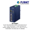 (IGS-614HPT) PLANET IP40 INDUSTRIAL 4-PORT 10/100/1000T 802.3AT POE + 1-PORT 10/100/1000T + 1-PORT 100/1000X SFP GIGABIT ETHERNET SWITCH(-40 TO 75 C, DUAL 12V~56V DC POWER BOOST, POE USAGE LED), UL CERTIFIED
