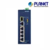 (IGS-614HPT) PLANET IP40 INDUSTRIAL 4-PORT 10/100/1000T 802.3AT POE + 1-PORT 10/100/1000T + 1-PORT 100/1000X SFP GIGABIT ETHERNET SWITCH(-40 TO 75 C, DUAL 12V~56V DC POWER BOOST, POE USAGE LED), UL CERTIFIED