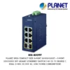 (IGS-820TF) PLANET IP30 COMPACT SIZE 6-PORT 10/100/1000T + 2-PORT 100/1000X SFP GIGABIT ETHERNET SWITCH (-40 TO 75 DEGREE C, DUAL 9~48V DC/24V AC, LOW POWER CONSUMPTION)