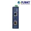 (IGT-815AT) PLANET IP30 COMPACT SIZE INDUSTRIAL 100/1000BASE-X SFP TO 10/100/1000BASE-T MEDIA CONVERTER (-40 TO 75 C, LFP SUPPORTED)