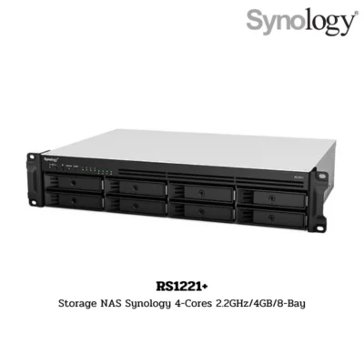 (RS1221+) Storage NAS Synology 4-Cores 2.2GHz/4GB/8-Bay