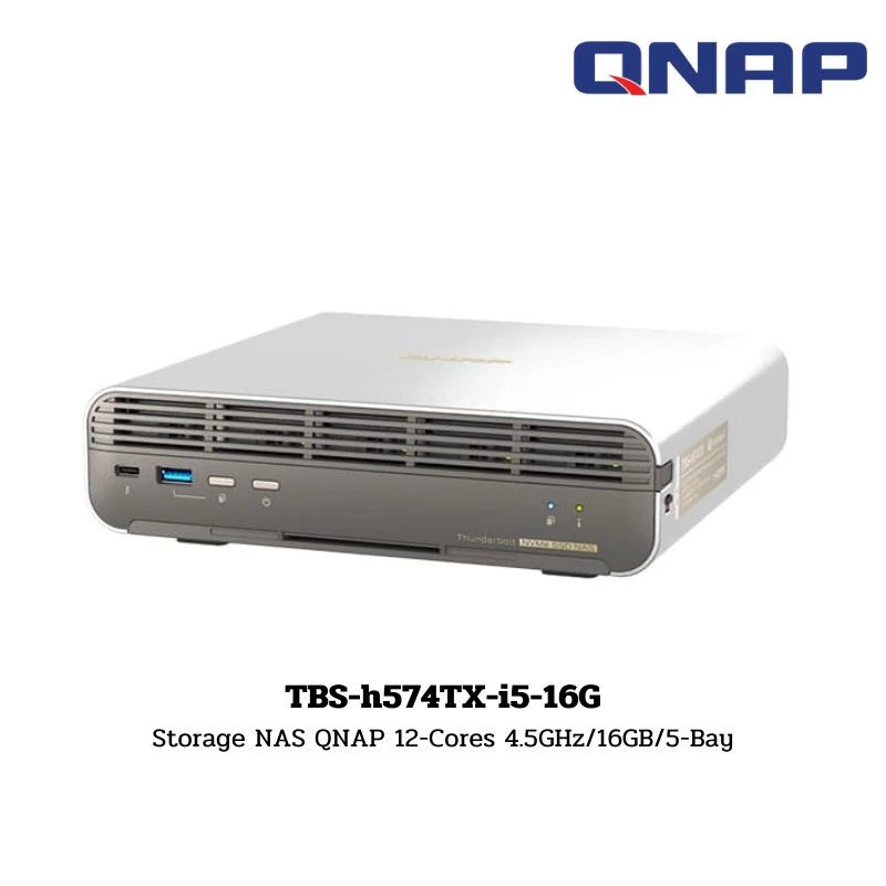 (TBS-h574TX-i5-16G) Storage NAS QNAP 12-Cores 4.5GHz/16GB/5-Bay