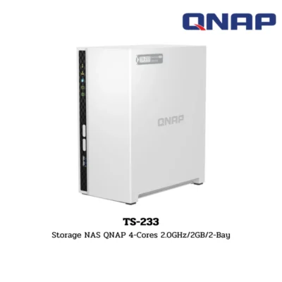 (TS-233) Storage NAS QNAP 4-Cores 2.0GHz/2GB/2-Bay