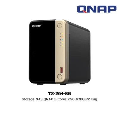 (TS-264-8G) Storage NAS QNAP 2-Cores 2.9GHz/8GB/2-Bay
