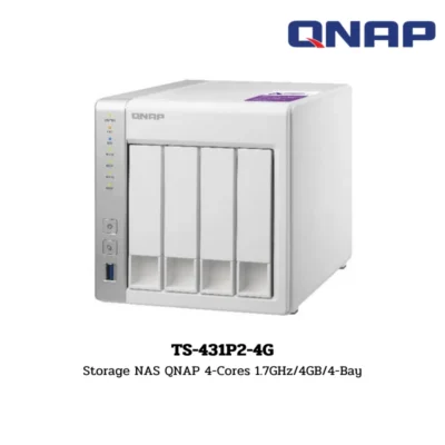 (TS-431P2-4G) Storage NAS QNAP 4-Cores 1.7GHz/4GB/4-Bay