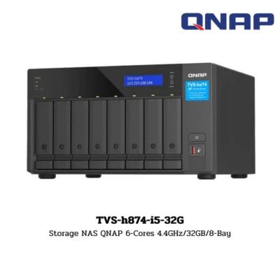 (TVS-h874-i5-32G) Storage NAS QNAP 6-Cores 4.4GHz/32GB/8-Bay