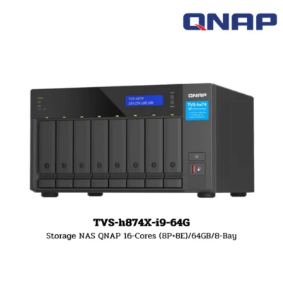 (TVS-h874X-i9-64G) Storage NAS QNAP 16-Cores (8P+8E)/64GB/8-Bay