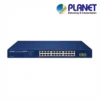 (GS-2210-24P2S) PLANET 24 X 1G RJ45 POE 802.3AT + 2 X 1G SFP GS2210 L2-LITE SWITCH