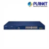 (GS-4210-16P2S) PLANET 16 X 1G RJ45 POE 802.3AT + 2 X 1G/2.5G SFP GS-4210 L2 SWITCH