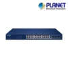 (GS-4210-16UP8T4X) PLANET 16 X 1G RJ45 POE 802.3BT + 8 X 1G RJ45 + 4 X 10G/1G SFP GS-4210 L2 SWITCH