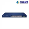 (GS-4210-24P2S) PLANET 24 X 1G RJ45 POE 802.3AT + 2 X 1G/2.5G SFP GS-4210 L2 SWITCH