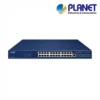 (GS-4210-24UP4X) PLANET 24 X 1G RJ45 POE 802.3BT + 4 X 10G/1G SFP GS-4210 L2 SWITCH