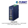 (IFGS-1022TF) PLANET IP30 INDUSTRIAL 8-PORT 10/100TX + 2-PORT GIGABIT TP/SFP COMBO ETHERNET SWITCH (-40 TO 75 C, DUAL REDUNDANT POWER INPUT ON 9-48VDC/24VAC TERMINAL BLOCK)