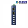 (IFGS-620TF) PLANET INDUSTRIAL 4-PORT 10/100BASE-TX + 2-PORT 1000BASE-X SFP RING ETHERNET SWITCH(-40 TO 75 DEGREE C, DUAL 9~48V DC/24V AC, FIBER PORTS SWITCH/RING MODE VIA DIP SWITCH, SUPER-FAST, FAULT-TOLERANT RING REDUNDANCY, PROFINET TRAFFIC PASS-THROUGH WITH QOS)