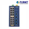 (IGS-4215-16P4X) PLANET 16 X 1G RJ45 POE 802.3AT + 4 X 10G/1G SFP IGS-4215 L2 INDUSTRIAL SWITCH