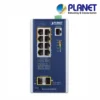 (IGS-4215-4UP4T2S) PLANET 4 X 1G RJ45 POE 802.3BT + 4 X 1G RJ45 + 2 X 1G SFP IGS-4215 L2 INDUSTRIAL SWITCH