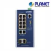 (IGS-4215-8UP2T2S) PLANET 8 X 1G RJ45 POE 802.3BT + 2 X 1G RJ45 + 2 X 1G SFP IGS-4215 L2 INDUSTRIAL SWITCH