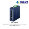 (ISW-500T-E) PLANET IP40 COMPACT SIZE INDUSTRIAL 5-PORT 10/100TX FAST ETHERNET SWITCH (-40~75 DEGREES C, REDUNDANT POWER INPUT ON DUAL 12~55V DC TERMINAL BLOCK AND ONE DC JACK, LOW POWER CONSUMPTION, 250M EXTEND MODE)