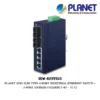 (ISW-621TS15) PLANET IP30 SLIM TYPE 4-PORT INDUSTRIAL ETHERNET SWITCH + 2-PORT 100BASE-FX(15KM) (-40 - 75 C)