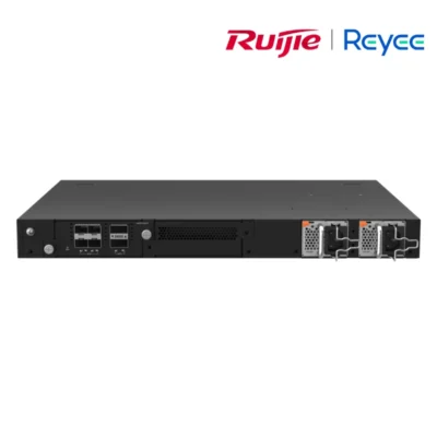 (RG-CS85-24GT8XS-D) Ruijie Reyee 24 x 10/100/1000BASE-T, 8 x 1G/10G SFP+ portss,1 x expansion slot, 2 built-in fixed fans, 2 power module slots 9 (RG-CS85-24GT8XS-D) Ruijie Reyee 24 x 10/100/1000BASE-T, 8 x 1G/10G SFP+ portss,1 x expansion slot, 2 built-in fixed fans, 2 power module slots (at least one RG-PA150IB-F power modules needed)