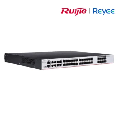 (RG-CS85-24SFP/8GT8XS-D) Ruijie Reyee 24 x 1000M SFP ports, 8 x 10/100/1000BASE-T ports (combo), 8 x 1G/10G SFP+ ports,1 x expansion slot, 2 built-in fixed fans, 2 power module slots 6 (RG-CS85-24SFP/8GT8XS-D) Ruijie Reyee 24 x 1000M SFP ports (ports 1-16 are 100M/1000M SFP ports), 8 x 10/100/1000BASE-T ports (combo), 8 x 1G/10G SFP+ ports,1 x expansion slot, 2 built-in fixed fans, 2 power module slots (at least one RG-PA150IB-F power modules needed)