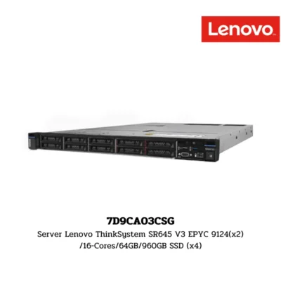 (7D9CA03CSG) Server Lenovo ThinkSystem SR645 V3 EPYC 9124(x2)/16-Cores/64GB/960GB SSD (x4)