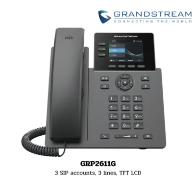 GrandStream IP Phone รุ่น GRP2611G 3 SIP accounts, 3 lines, TFT LCD