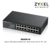 (GS1100-16) ZYXEL Switch 16 port GbE Switch Metal Case, Rack-mount kit for 19" rack