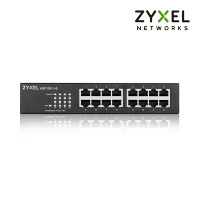 (GS1100-16) ZYXEL Switch 16 port GbE Switch Metal Case, Rack-mount kit for 19" rack 4 (GS1100-16) ZYXEL Switch 16 port GbE Switch Metal Case, Rack-mount kit for 19" rack