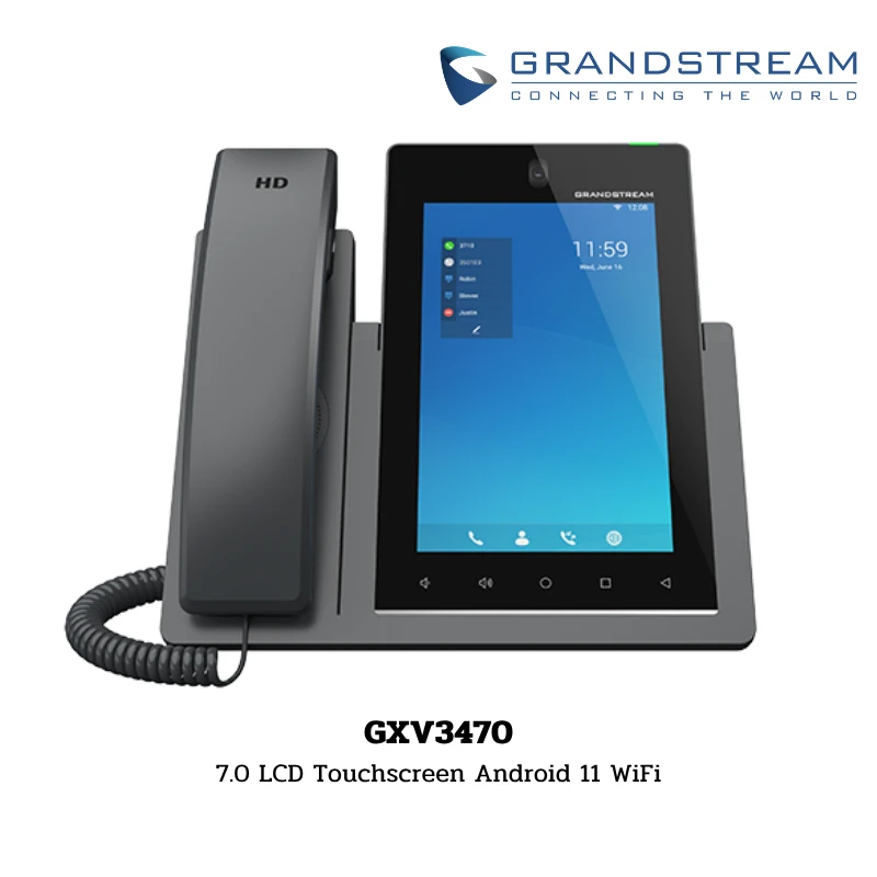 GrandStream IP Phone รุ่น GXV3470 7.0 LCD Touchscreen Android 11 WiFi