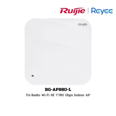 (RG-AP880-L) Ruijie Access Point Tri-Radio Wi-Fi 6E 7.780 Gbps Indoor AP