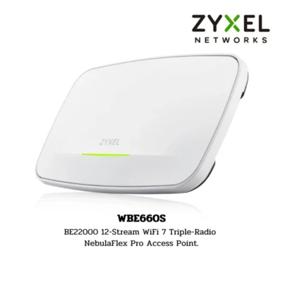 (WBE660S) ZYXEL Access Point BE22000 12-Stream WiFi 7 Triple-Radio NebulaFlex Pro Access Point