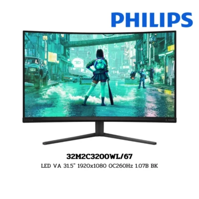Monitor Philips LED VA 31.5" 1920x1080 OC260Hz 1.07B BK (32M2C3200WL/67)
