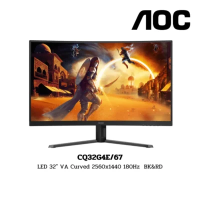 Monitor AOC LED 31.5" VA Curved 2560x1440 180Hz BK&RD (CQ32G4E/67)