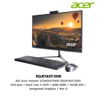 PC AIO Acer Veriton VZ2415G/T00D (DQ.R7AST.00D) 23.8 inch / Intel Core 5 120U / 16GB DDR5 / 512GB SSD / Integrated Graphics / Win 11